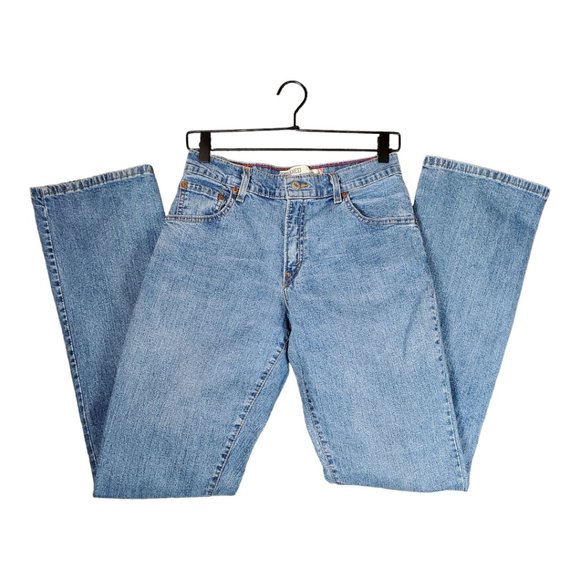 Levi's 550 Relaxed Boot Cut sz 8L Women's Jeans Medium Wash EUC - Picture 2 of 12